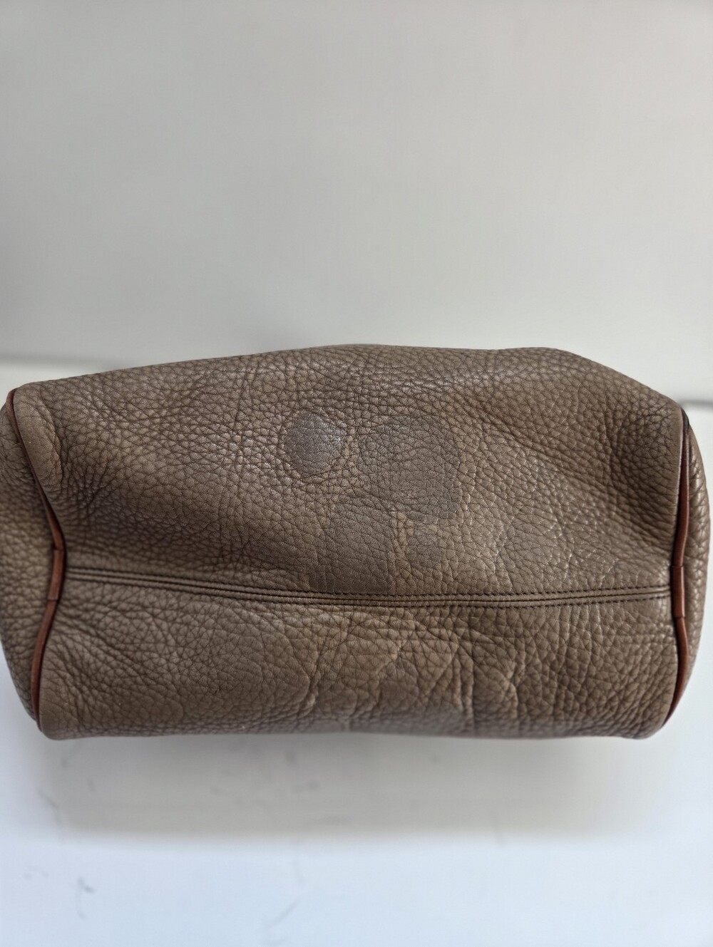Vintage Dooney and Bourke Barrel Satchel Pebbled All-Weather Leather Bag - Picture 8 of 12